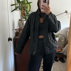 Free People Dolman Jacket Leather Black We The Free